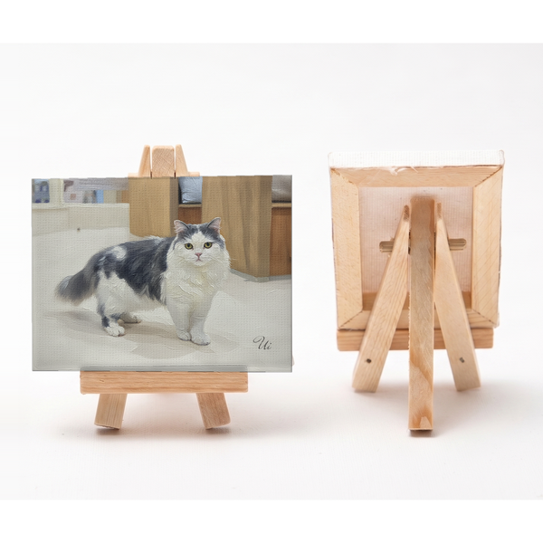 ウイ 小さな絵画風キャンバスボード