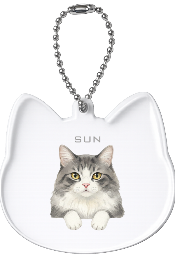 サン 猫型アクリルホルダー
