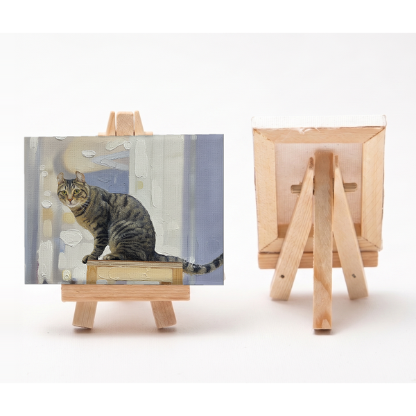 なな 小さな絵画風キャンバスボード
