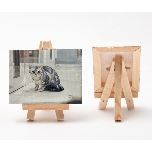 ミリ 小さな絵画風キャンバスボード
