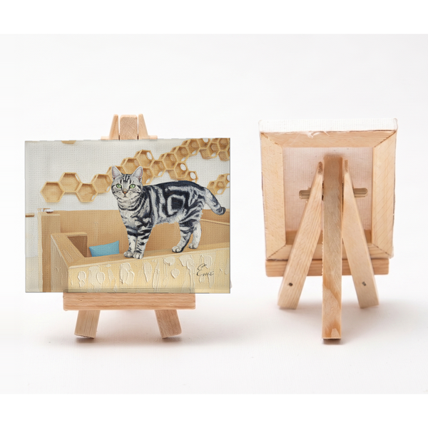 エメ 小さな絵画風キャンバスボード