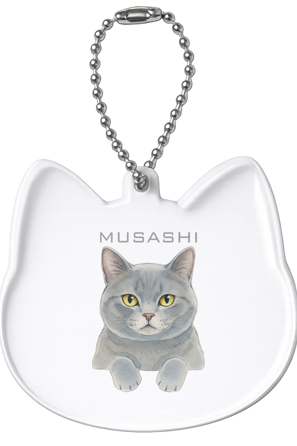 ムサシ 猫型アクリルホルダー