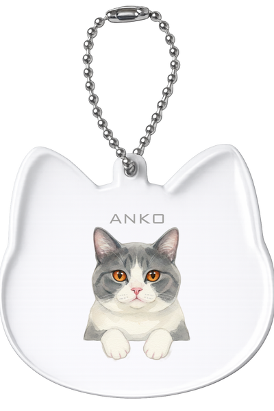 猫型アクリルホルダー