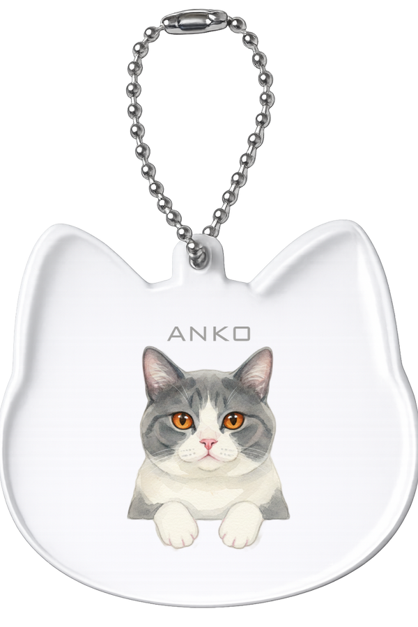 アンコ 猫型アクリルホルダー