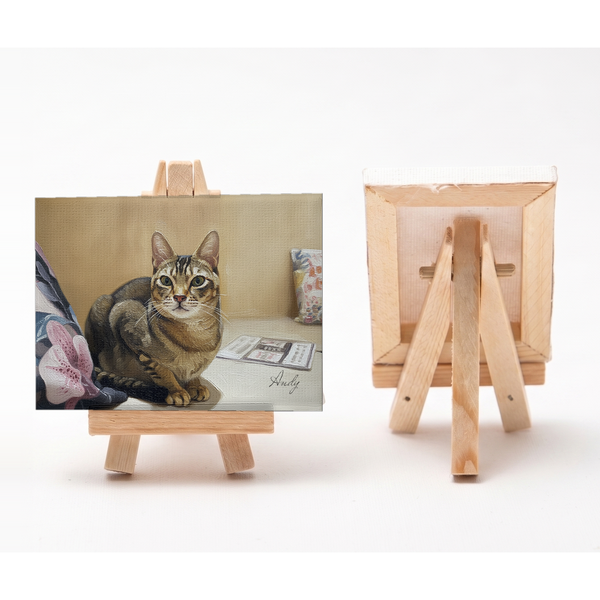 アンディ 小さな絵画風キャンバスボード