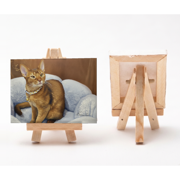 こなつ 小さな絵画風キャンバスボード