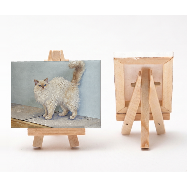 オスカー 小さな絵画風キャンバスボード