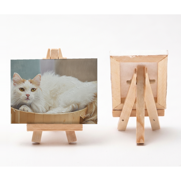 チャコ 小さな絵画風キャンバスボード