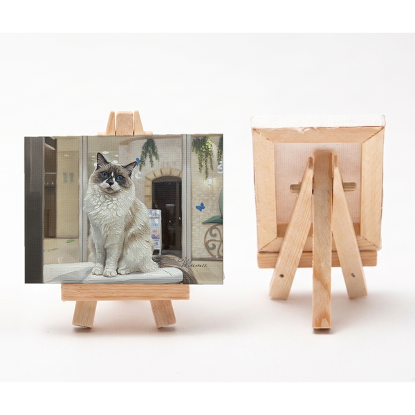 ムム 小さな絵画風キャンバスボード