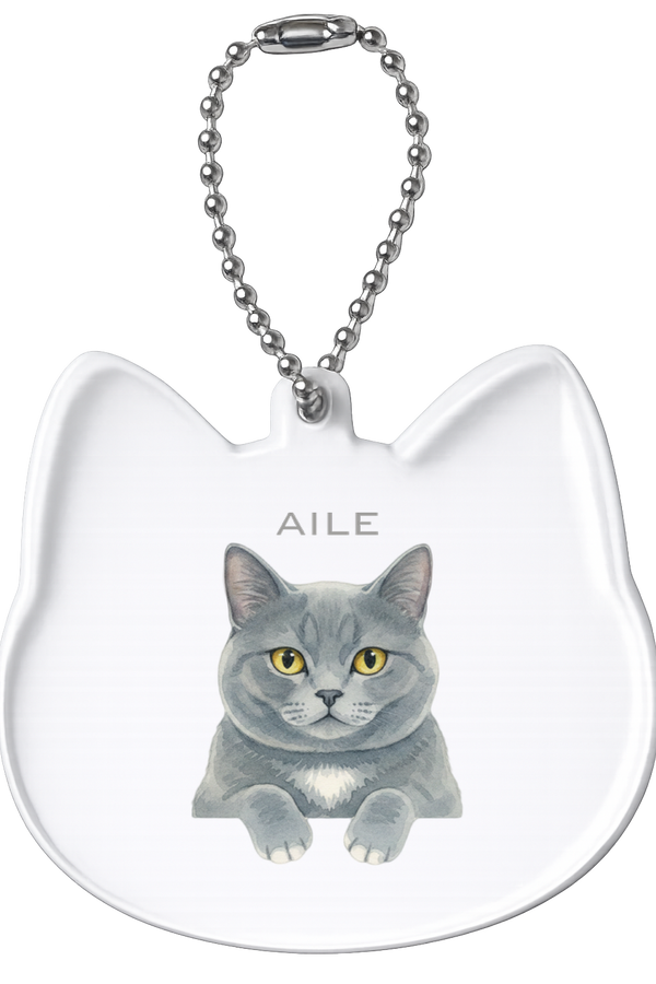 エール 猫型アクリルホルダー