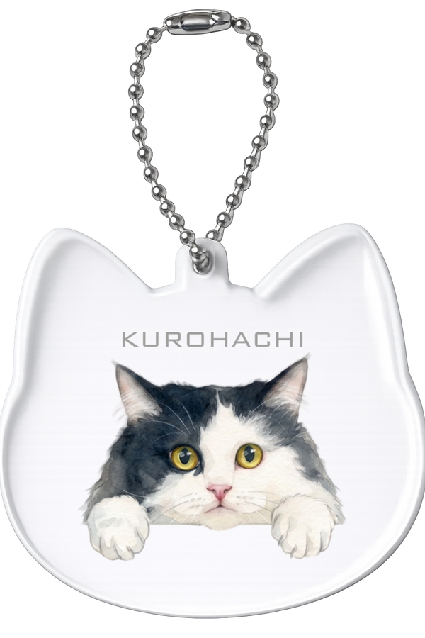 クロハチ 猫型アクリルホルダー