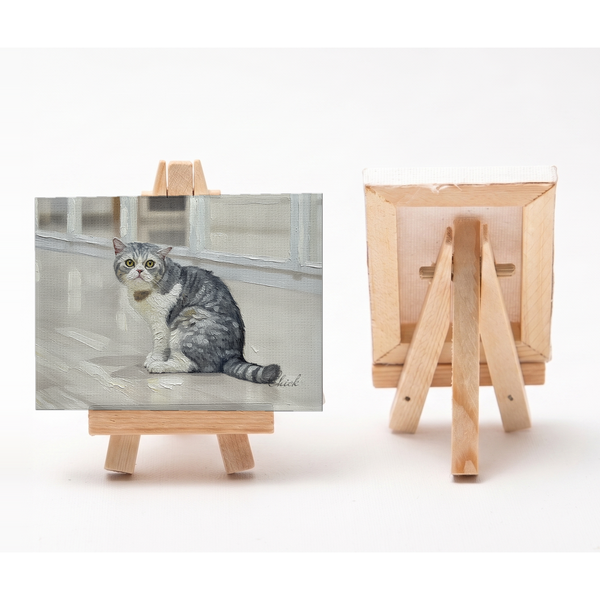 チック 小さな絵画風キャンバスボード