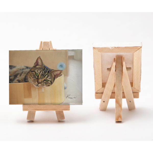 こまり 小さな絵画風キャンバスボード
