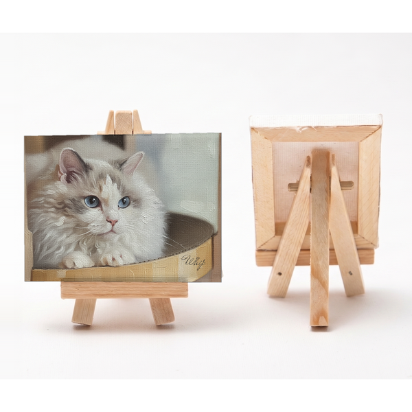ホイップ 小さな絵画風キャンバスボード