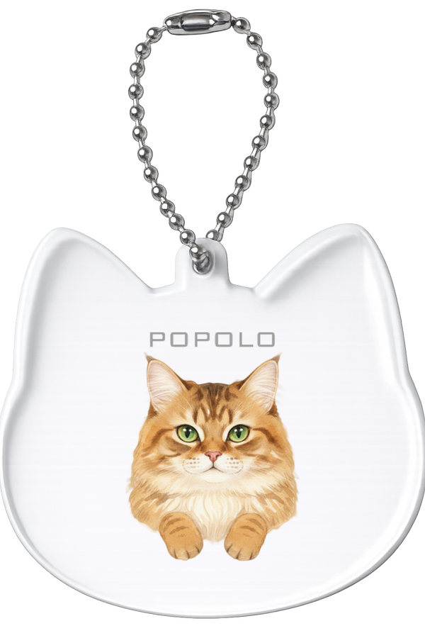 ポポロ 猫型アクリルホルダー