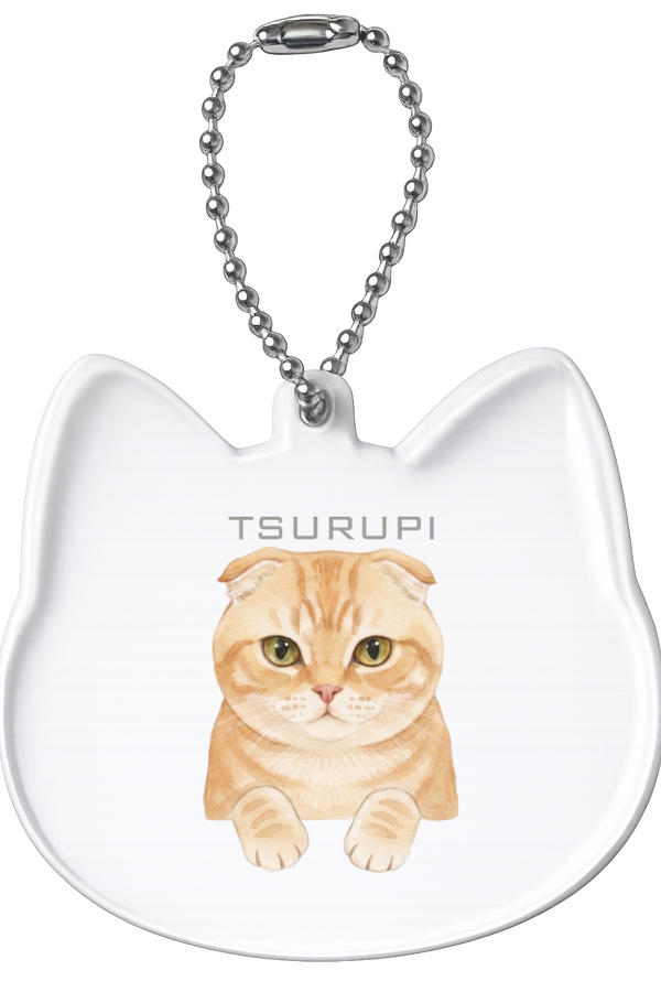 ツルピ 猫型アクリルホルダー