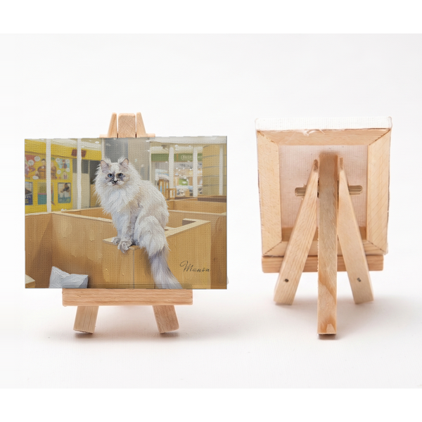 マノン 小さな絵画風キャンバスボード