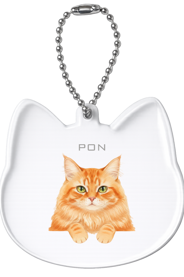 ポン 猫型アクリルホルダー