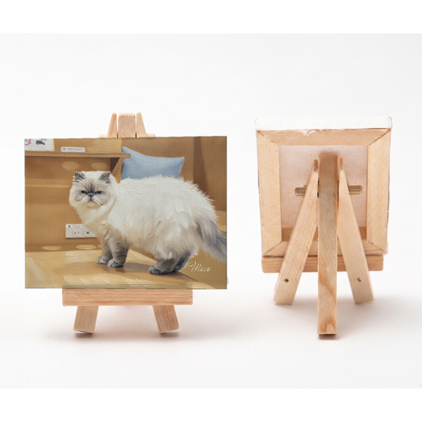 モコ 小さな絵画風キャンバスボード