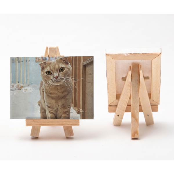 モナ 小さな絵画風キャンバスボード