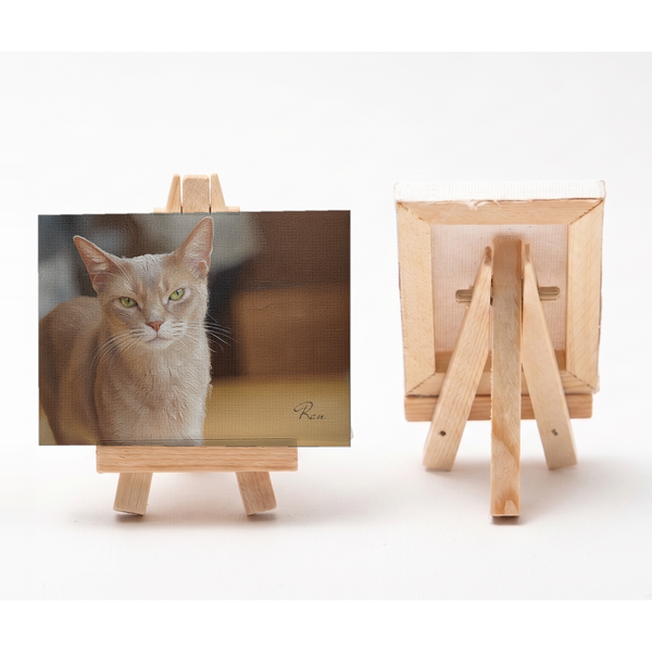 ラン 小さな絵画風キャンバスボード