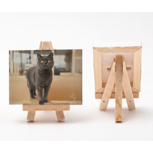 レイ 小さな絵画風キャンバスボード