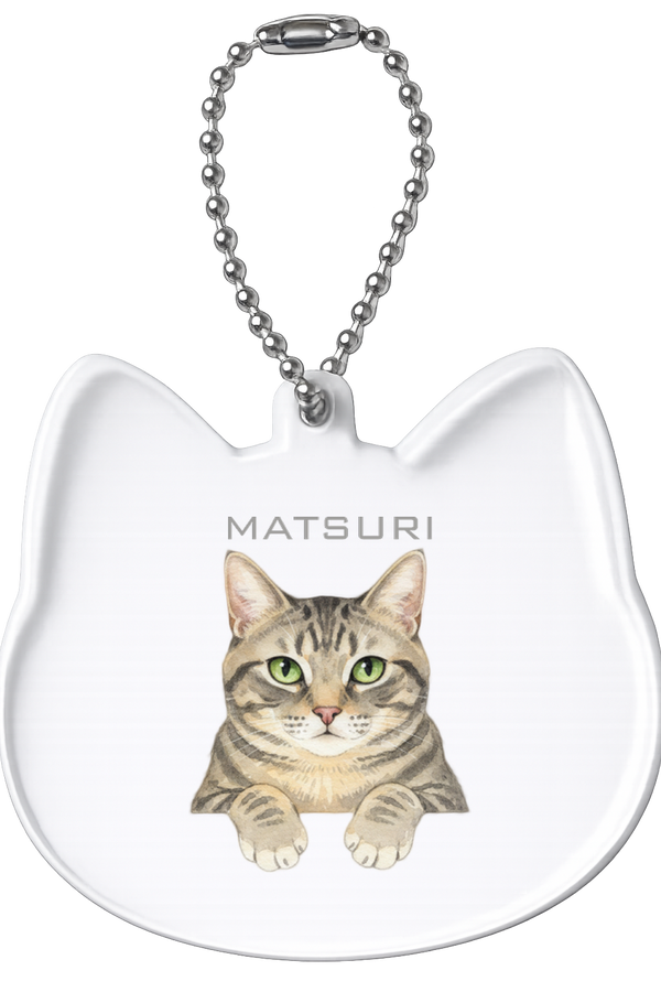 マツリ 猫型アクリルホルダー