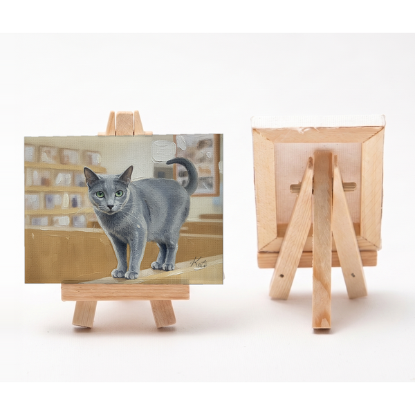 琴 小さな絵画風キャンバスボード
