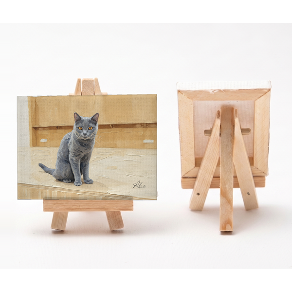 あきお 小さな絵画風キャンバスボード