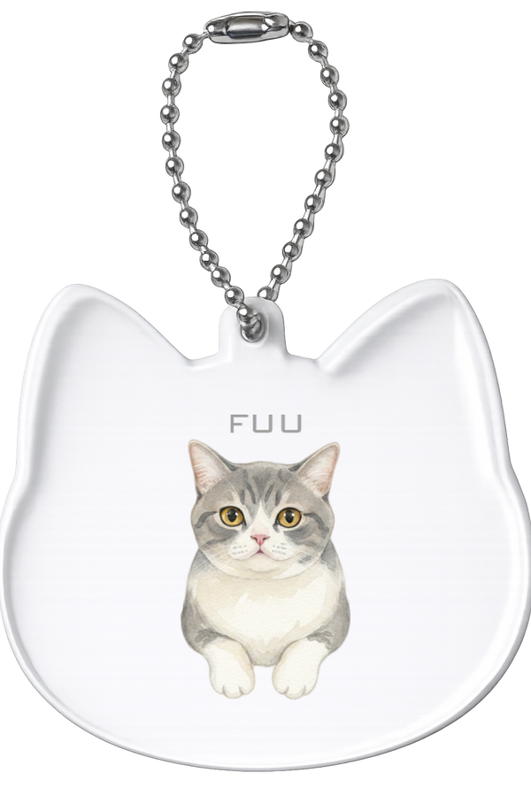 フゥ 猫型アクリルホルダー