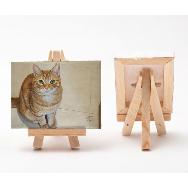 橙太 小さな絵画風キャンバスボード