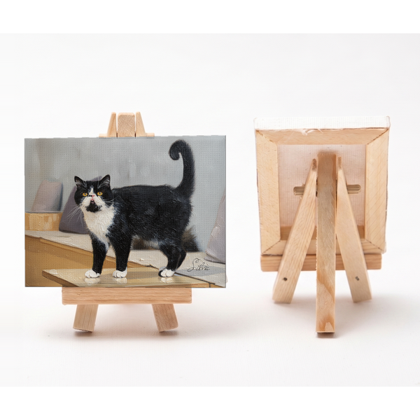 シルバ 小さな絵画風キャンバスボード
