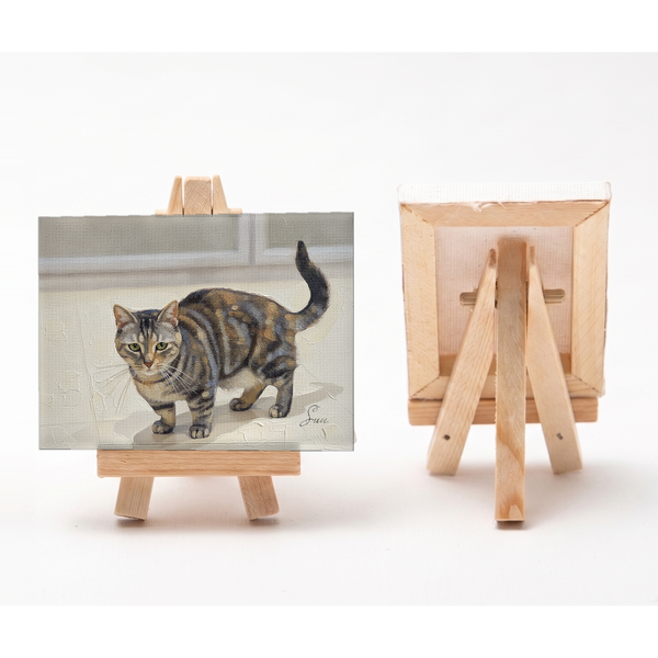 すぅ 小さな絵画風キャンバスボード