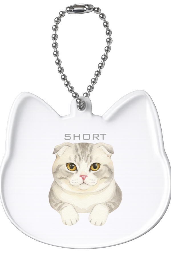 ショート 猫型アクリルホルダー