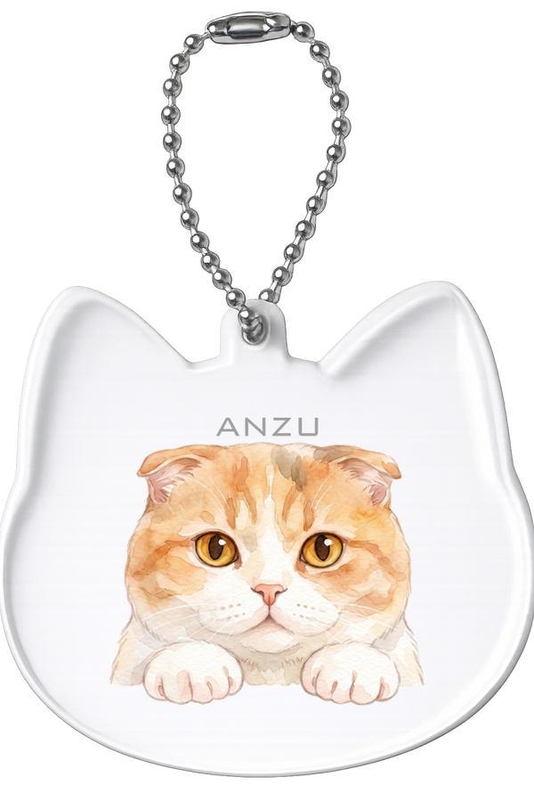 アンズ 猫型アクリルホルダー