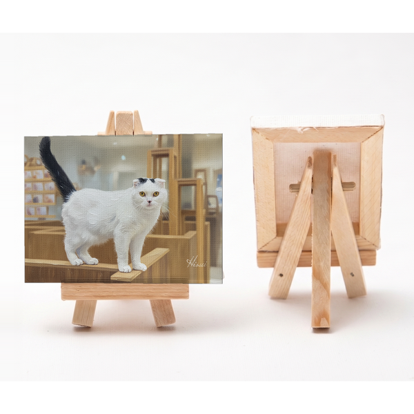 ヒスイ 小さな絵画風キャンバスボード