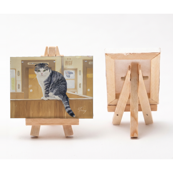 トミー 小さな絵画風キャンバスボード