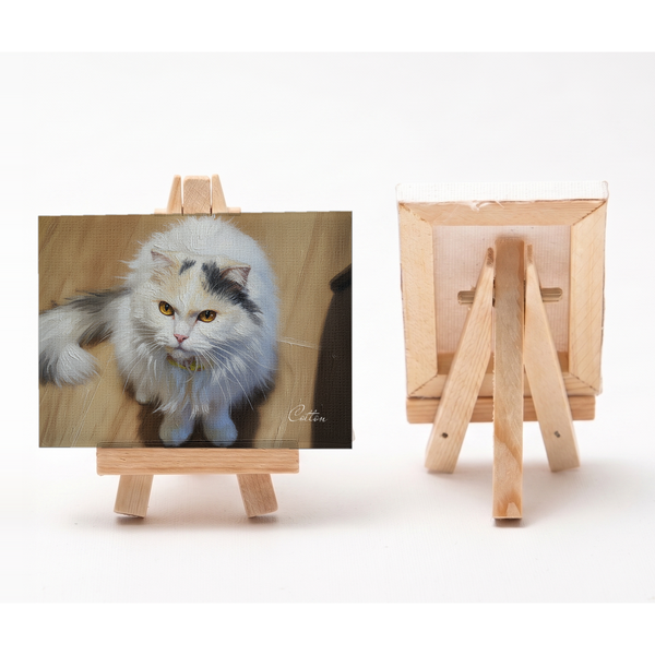 コットン 小さな絵画風キャンバスボード