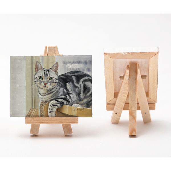 サスケ 小さな絵画風キャンバスボード