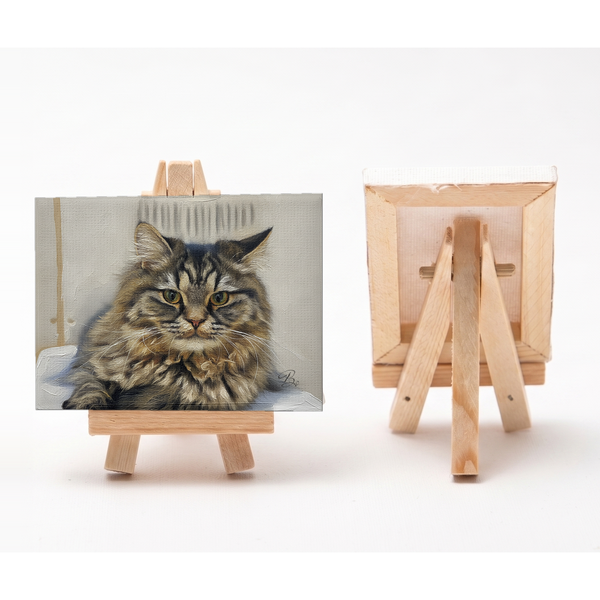 ボー 小さな絵画風キャンバスボード