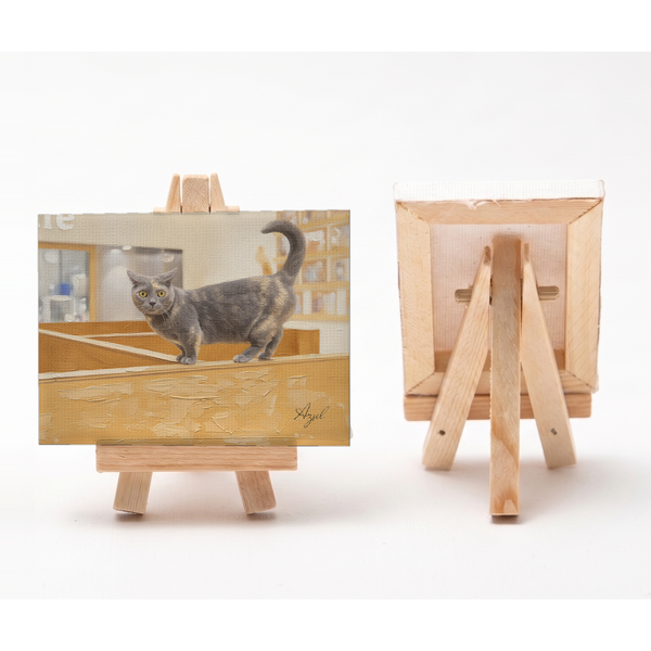 アズー 小さな絵画風キャンバスボード