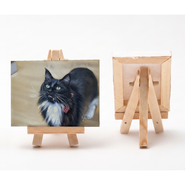 軍手 小さな絵画風キャンバスボード