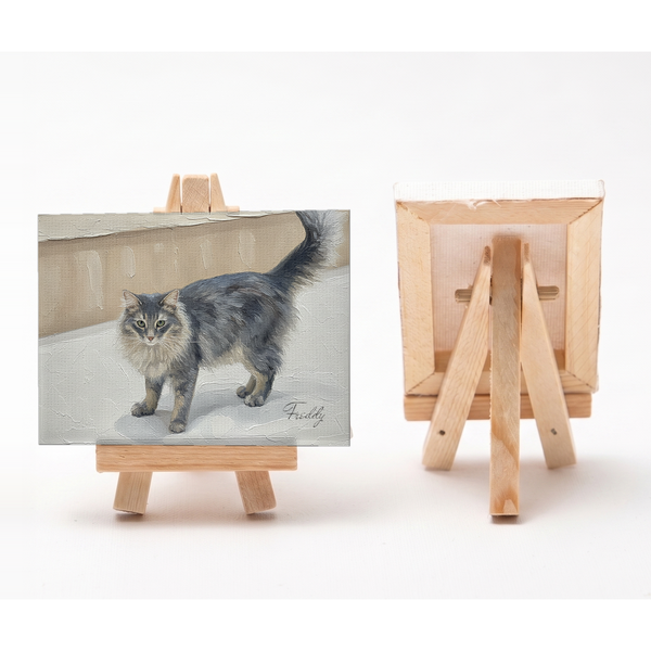 フレディ 小さな絵画風キャンバスボード