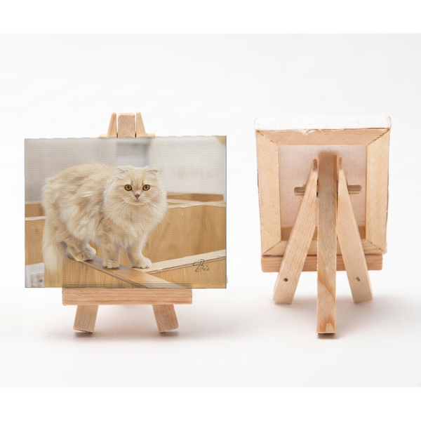 ビス 小さな絵画風キャンバスボード