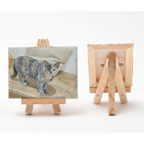 えみ 小さな絵画風キャンバスボード