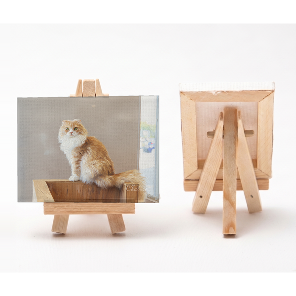茶太郎 小さな絵画風キャンバスボード