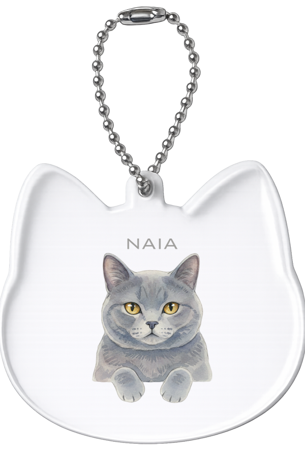 ナイア 猫型アクリルホルダー