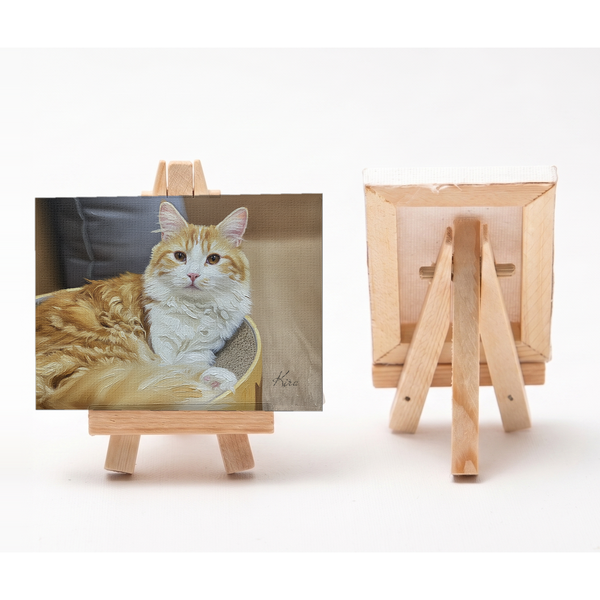 きら 小さな絵画風キャンバスボード
