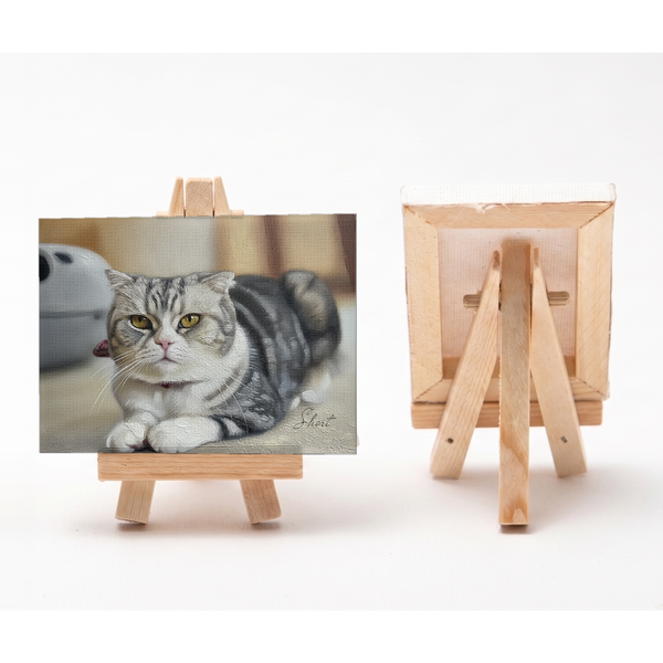 ショート 小さな絵画風キャンバスボード