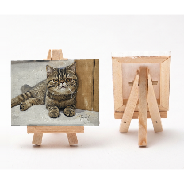 もなか 小さな絵画風キャンバスボード